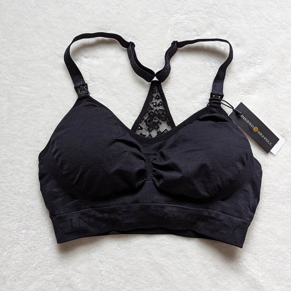 Kindred Braverly Women Simply Sublime Lace Racerback Maternity Nursing Bra NWT